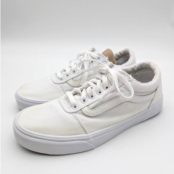 Vans Ward Low Top Platform Sneaker Lace-Up Round Toe White Men's Size US8.5 EU41 - Picture 1 of 10
